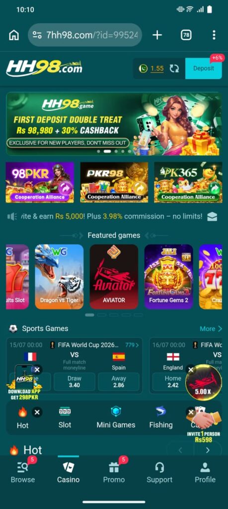 HH98.com Game Download in Pakistan Latest APK 2026