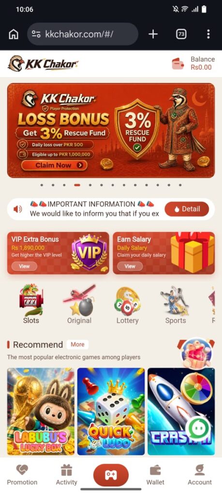 KKChakor Game Real Money App Free Download For Android
